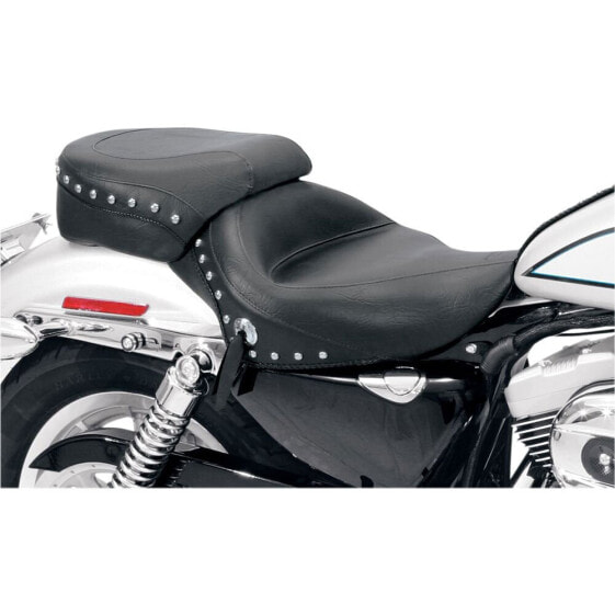 MUSTANG Wide Touring Solo Studded Conchos Harley Davidson Sportster Seat