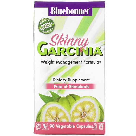 Витамины для похудения Bluebonnet Nutrition Skinny Garcinia, 90 капсул
