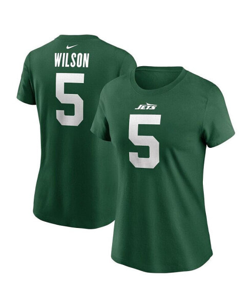 Women's Garrett Wilson Legacy Green New York Jets Name Number T-Shirt