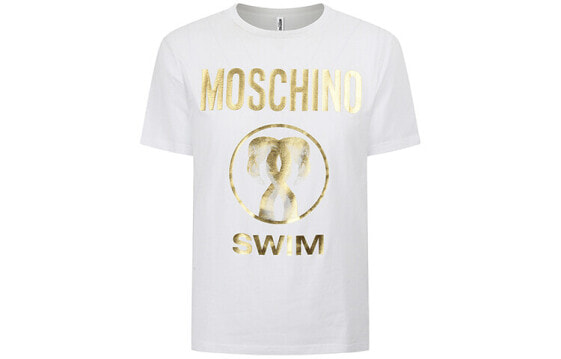 Футболка MOSCHINO Swim Flamingo Tee Men's White