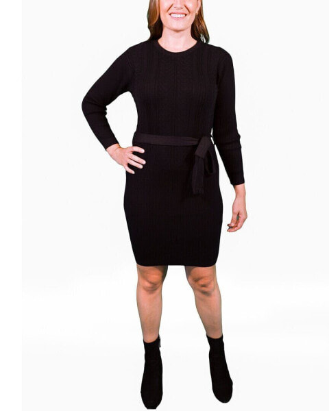 Area Stars Belted Sweaterdress Women's Black S