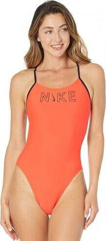 Купальник Nike купальный костюм однокусочный с вырезом NESSB131 001 NESSB131 001-S черный 38