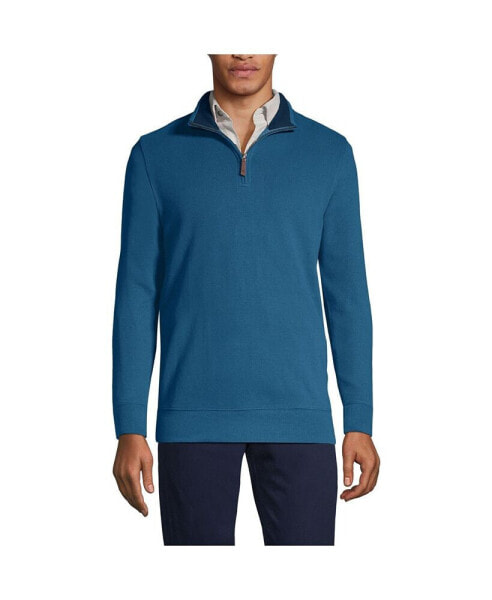 Big & Tall Bedford Rib Quarter Zip Sweater