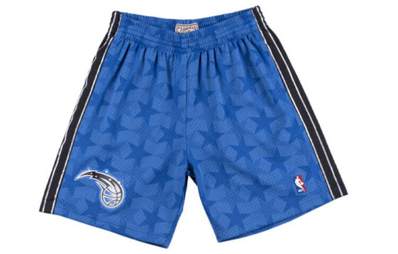 Баскетбольные шорты Mitchell & Ness NBA Logo SW 00-01, Орландо Мэджик, МакДай, мужские/женские, глубокий синий