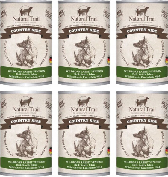 Natural Trail NATURAL TRAIL PIES pusz.400g COUNTRY WILDBOAR, RABBIT, VENISON /6