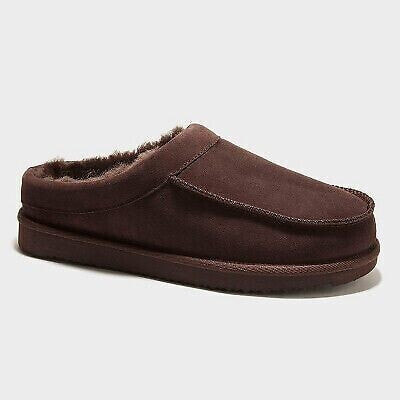 dluxe by dearfoams Men's Lith Slide Slippers - Brown 9