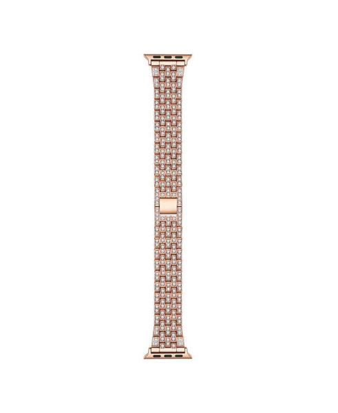 Ремешок для часов POSH TECH Chantal из нержавеющей стали с покрытием Rose Gold и кристаллами, для Apple Watch, 42мм-44мм