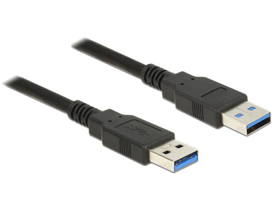 Delock 85059 - 0.5 m - USB A - USB A - USB 3.2 Gen 1 (3.1 Gen 1) - Male/Male - Black