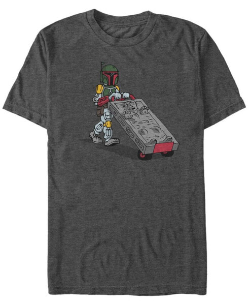 Star Wars Men's Classic Boba Fett Cement Man Short Sleeve T-Shirt