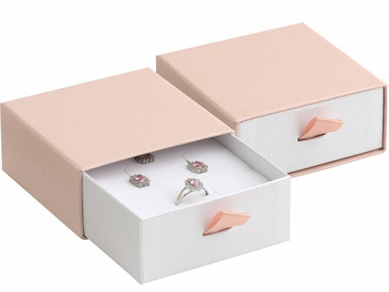 Powder pink gift box for jewelry set DE-5 / A5 / A1