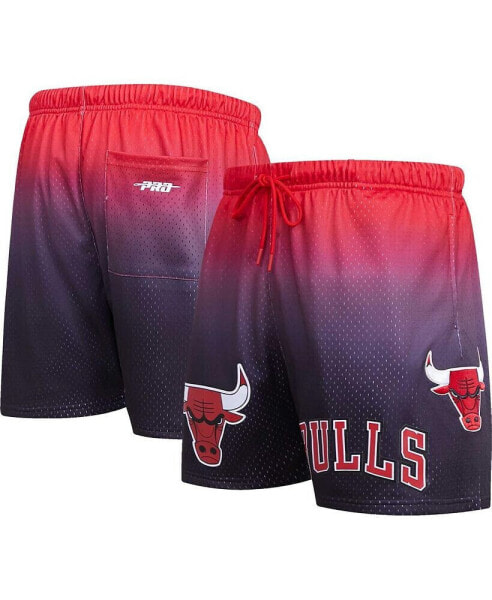 Men's Purple, Red Chicago Bulls Ombre Mesh Shorts