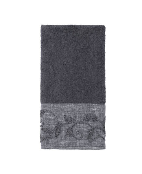 Linetto Cord Bordered Cotton Hand Towel, 16" x 30"