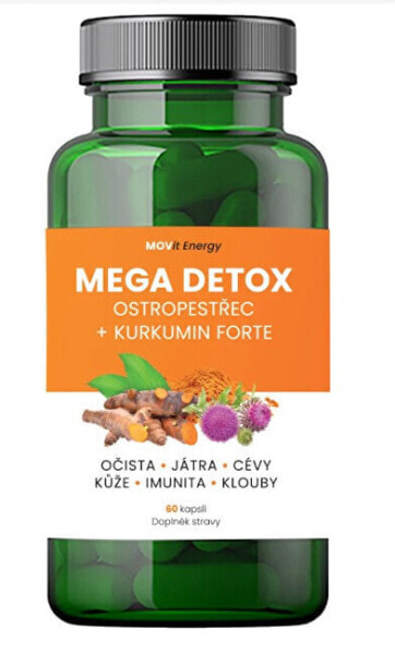 MOVit Mega Detox Milk Thistle + Curcumin FORTE, 60 capsules