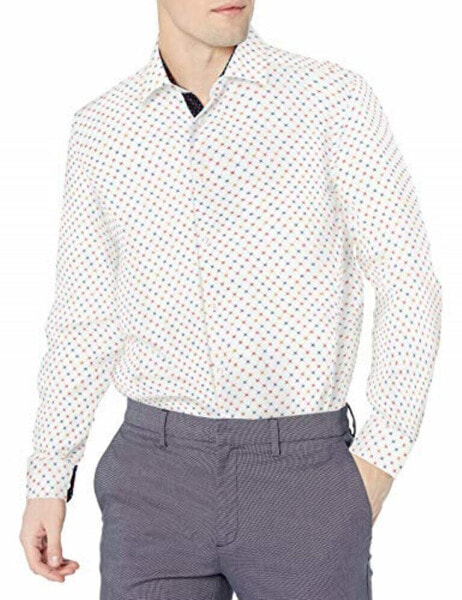 Suslo Couture Azaro Uomo Men's Nautical Prints Slim Fit White Multi L