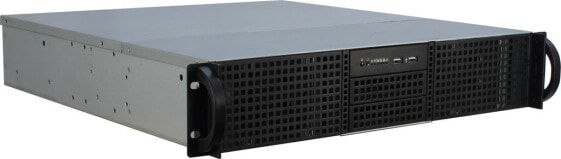 Inter-Tech IPC 2U-20248 - Rack - Server - Black - ATX - micro ATX - Mini-ITX - Steel - HDD - Network - Power