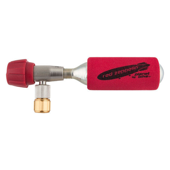 Planet Bike Red Zeppelin CO2 Inflator with 2 16g Cartridges & Sleeve
