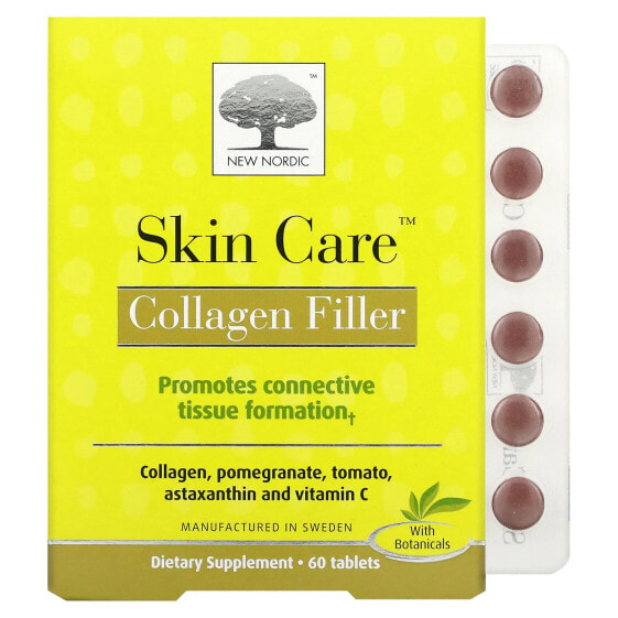 Skin Care, Collagen Filler, 60 Tablets