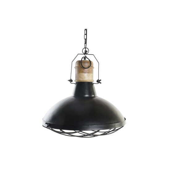 Потолочный светильник DKD Home Decor Чёрный Коричневый 50 W 52 x 52 x 57 см Железо Древесина манго 50 ВТ