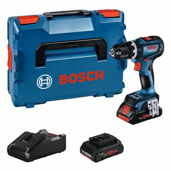 Bosch Akku-Schlagbohrschrauber GSB 18V-90 C, 2x ProCORE 4.0Ah, Ladegerät, L-BOXX