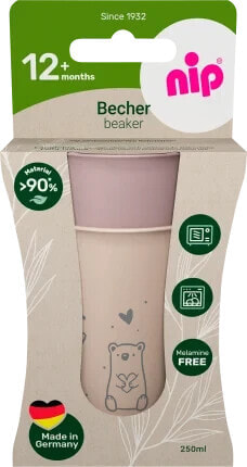 Trinkbecher lila/creme, 2 St