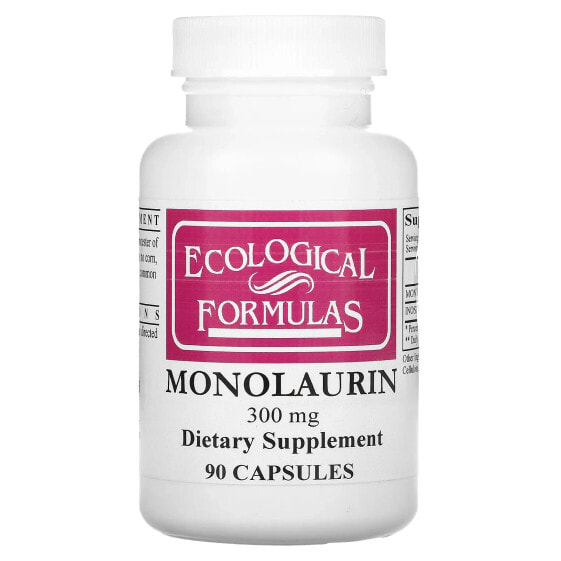 Monolaurin, 300 mg, 90 Capsules