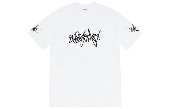 Supreme SS20 Week 4 Rammellzee/Supreme Tag Tee 涂鸦Logo短袖T恤 男女同款 白色 送礼推荐 / Футболка Supreme SS20 Week 4 RammellzeeSupreme Tag Tee LogoT SUP-SS20-487