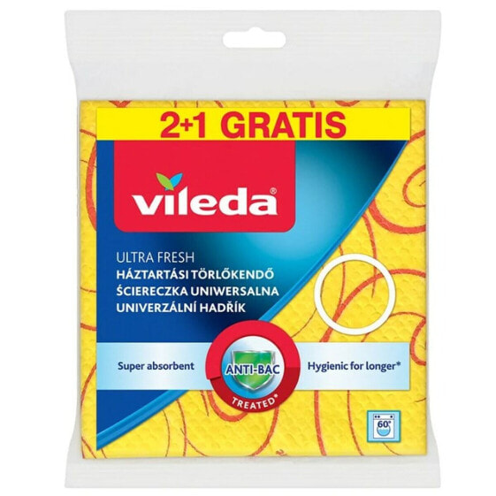 Текстильные полотенца Vileda Kitchen Cloth 144826 Жёлтый (3 Предметы)