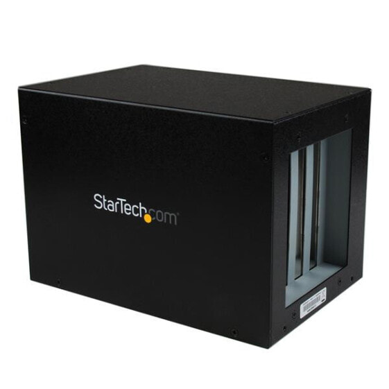 StarTech.com PCI Express to 4 Slot PCI Expansion System - Black - Aluminum - Steel - CE - FCC - RoHS - 110 - 240 V - 12 V - 3 A