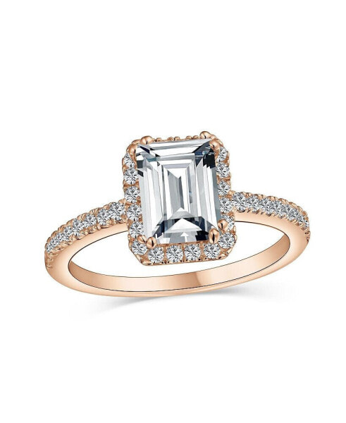 Кольцо Bling Jewelry Classic CZ Emerald Engagement