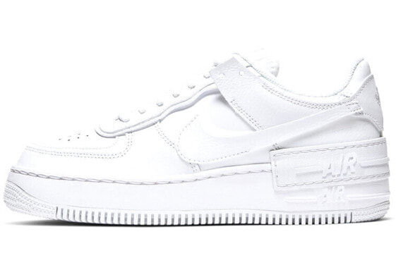 Nike Air Force 1 Low Shadow 轻便防滑 低帮 板鞋 女款 白色