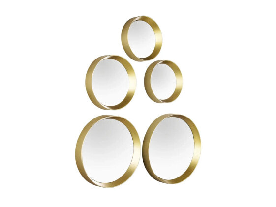 Зеркало интерьерное Mirrors & More Dekospiegel Wand 5er SET Gold, Magnete