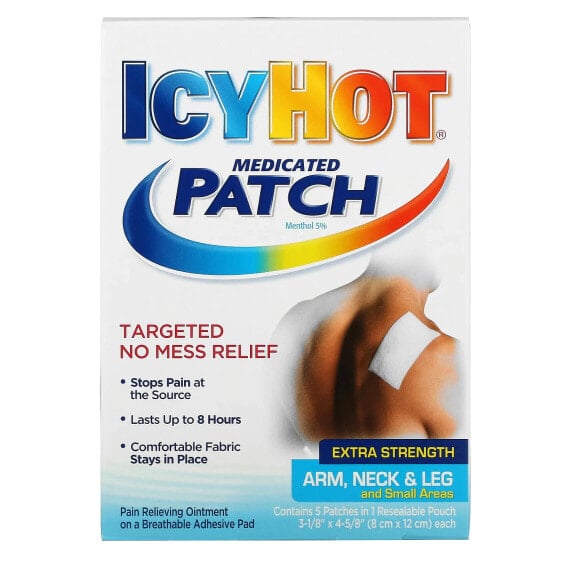 Пластырь для облегчения боли Icy Hot, оригинал, 5 штук