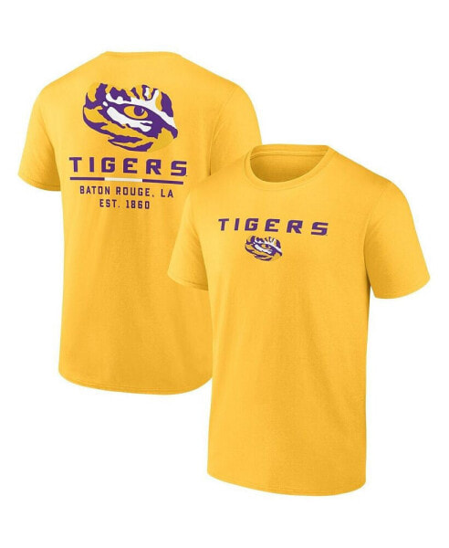 Men's Gold LSU Tigers Game Day 2-Hit T-shirt