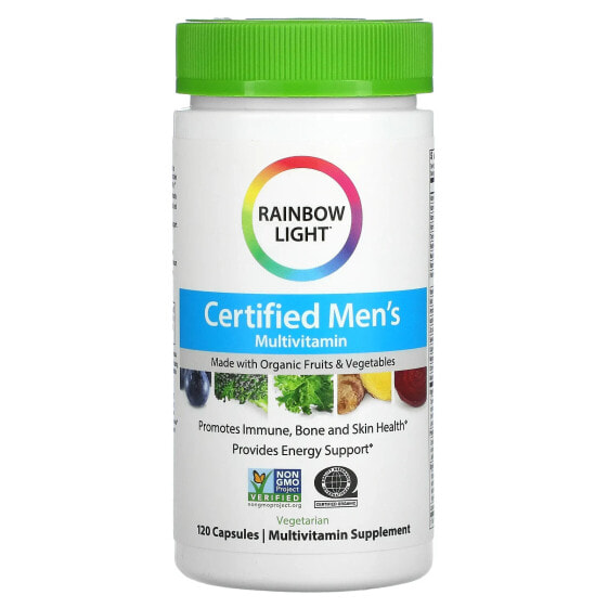 Rainbow Light, Сертифицированные Men's Multivitamin, 120 вегетарианских капсул