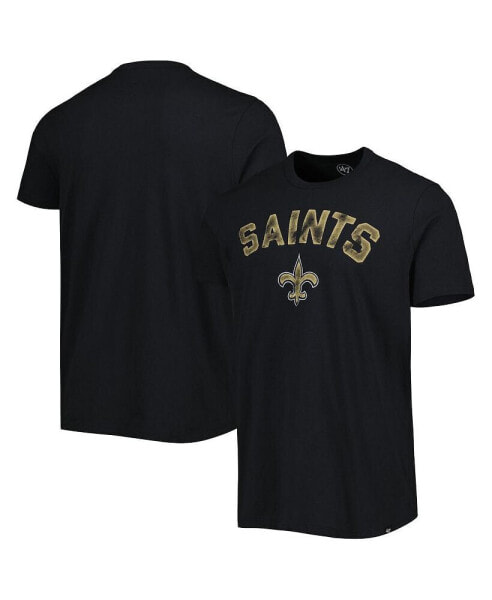 Men's Black New Orleans Saints All Arch Franklin T-shirt