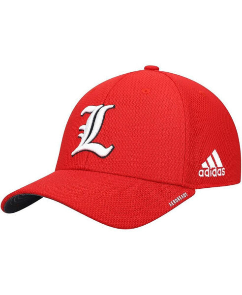 Men's Red Louisville Cardinals 2021 Sideline Coaches AEROREADY Flex Hat