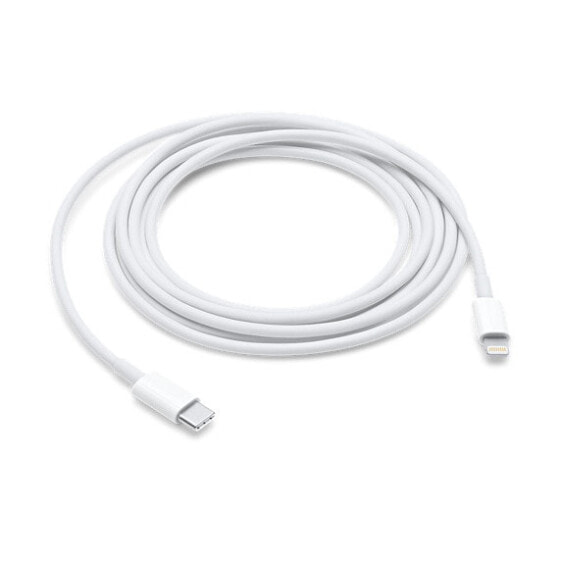 Apple Lightning to USB-C Cable (2 m), 2 m, Lightning, USB C, White, Straight, Straight