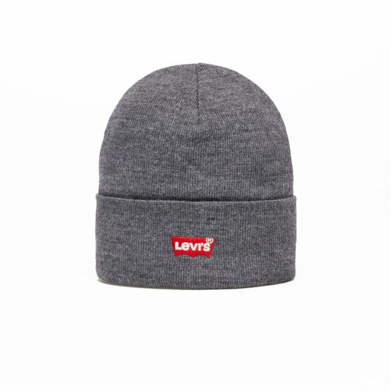 Спортивная кепка Levi's Batwing Embroidered Beanie Темный серый Один размер