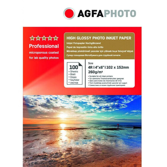 AGFA Professional 100 Sheets photo paper 10x15 cm