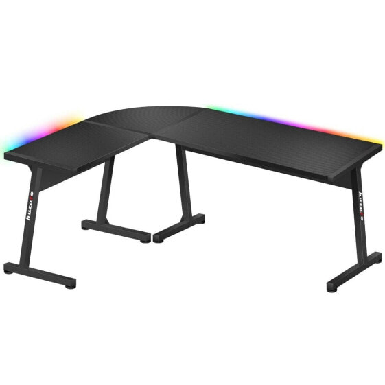 Письменный стол Gaming Huzaro HZ-Hero 6.0 Black RGB Чёрный Сталь Углеволокно 147 x 74 x 112 cm