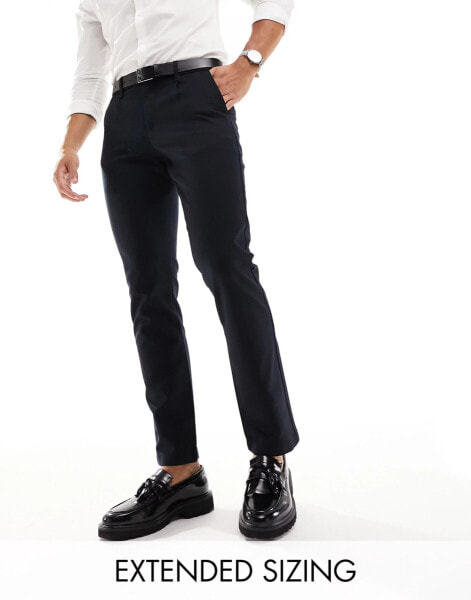 ASOS DESIGN slim work chino in black