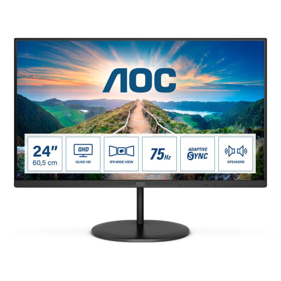 Монитор AOC Q24V4EA IPS LED 23,8" LCD Flicker free