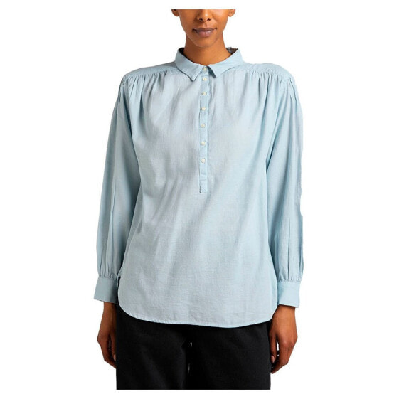 LEE Pintucked Relaxed Long Sleeve Blouse
