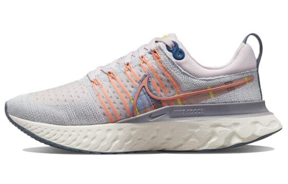 Nike React Infinity Run Flyknit 2 防滑减震 低帮 跑步鞋 女款 灰粉色 / Кроссовки Nike React Infinity Run Flyknit 2 DH2497-600