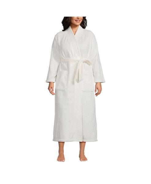 Plus Size Cozy Plush Long Wrap Robe