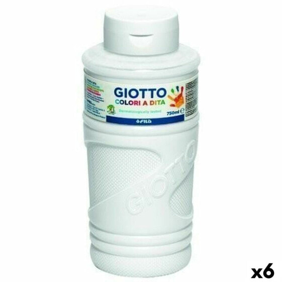 Белые краски для детей и хобби Giotto 750 мл (6 штук)