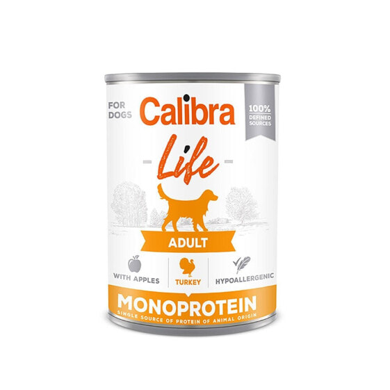 CALIBRA Life Can Adult Turkey With Apples 6x400g Dog Food