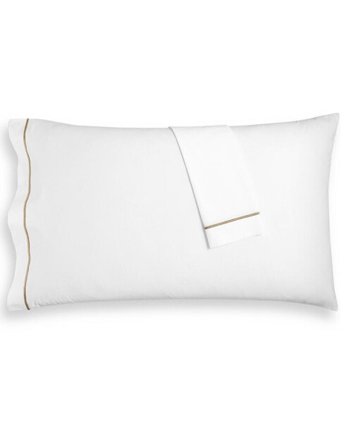 Italian Percale 100% Cotton Pillowcase Pair, Standard, Created for Macy's