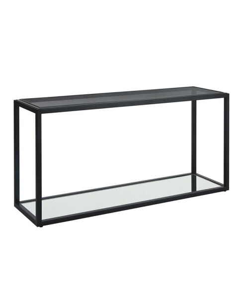 Ellis 60" Glass and Metal Console Table