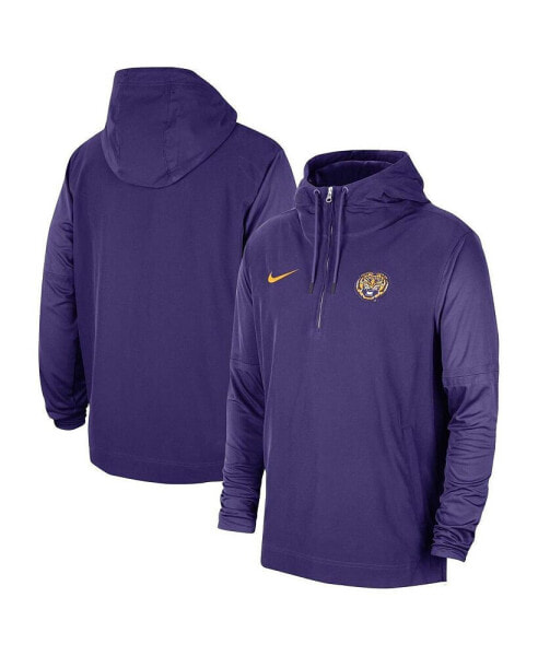 Куртка с капюшоном Nike для игрока LSU Tigers 2023 в фиолетовом цвете